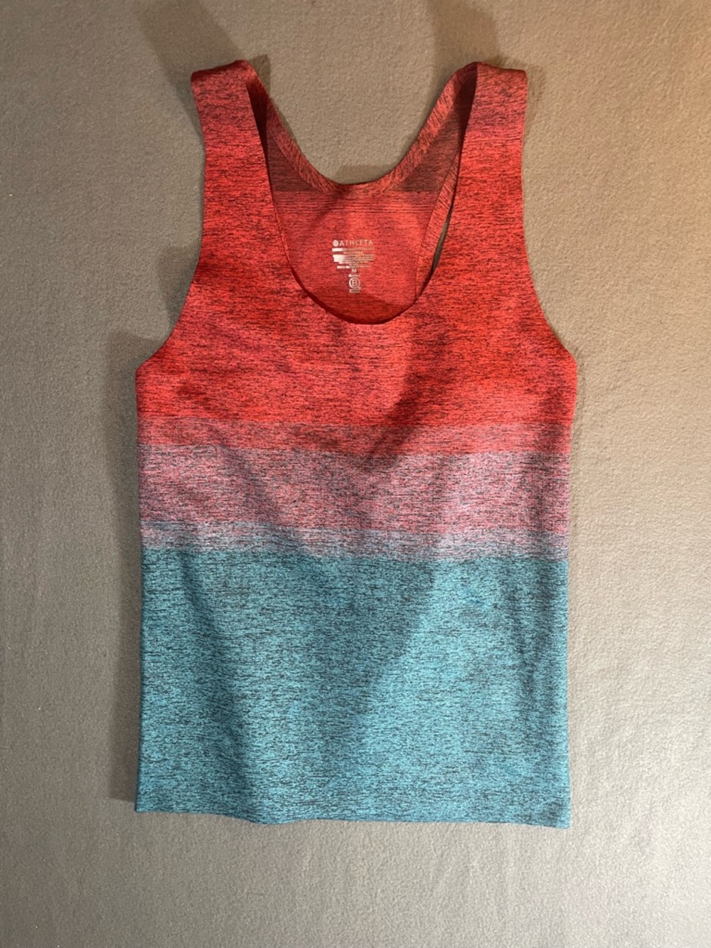 Athleta Momentum Seamless Tank (space-dye or ombre colorway).